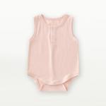 Bamboo fiber 2023 summer thin rompers baby sleeveless vest bodysuits newborn