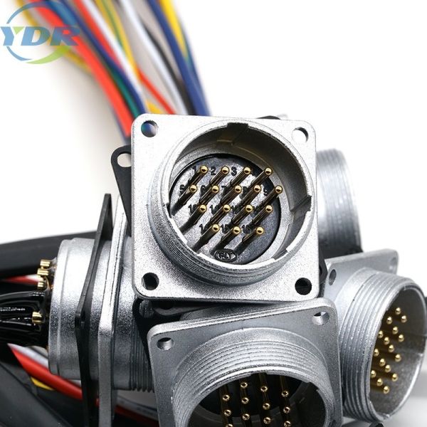 230mm Panel Mount Cables 16 Core Waterproof Wire Harness For Machinery Equipment