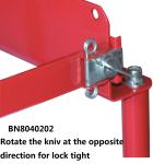 Red In Line Gas Cylinders Caddy Full Steel Structure 39 *16 *39 Inch