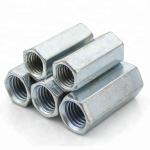 M6*18mm Grade 12.9 Galvanized Steel Long Connector Coupling Thread Nut DIN6334
