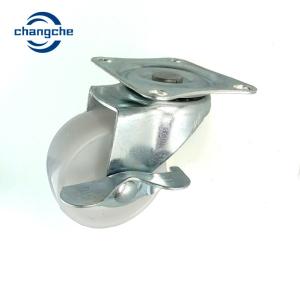 China 50MM Black PP Furniture Castors Wheels Swivel Industrial Caster Wheels With Brake factory