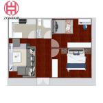 Zontop Modern Living Portable 20 Ft 40ft Prefabricated House Modern Cabins