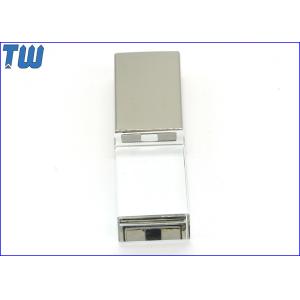 Crystal USB Flash Drive 3D Laser Logo inside LED Light Up Brand