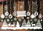 Transparent PET Christmas Gel Window Stickers 0.02mm Electrostatic Sticker 70mai