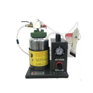China Semi Automatic Pneumatic Gluing Machine For Shoes Leather Paper Goods factory