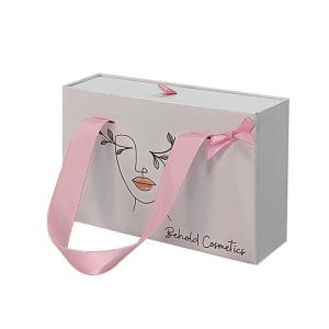 China Others Box Type Logo Printing Luxury Wallet Cardboard Slide Boxes with Ribbon Handle factory