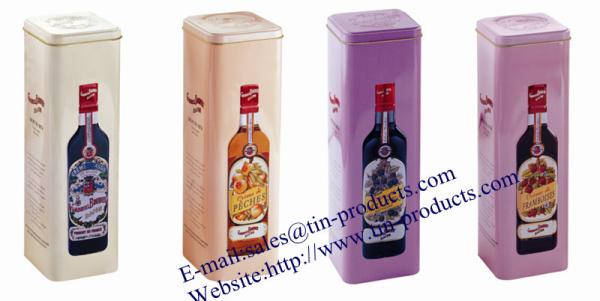 Custom High Quality wine bottle tin packaging , Lovewine bottle packaging Box