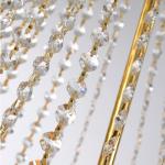 Mirror Titanium Crystal Modern Pendant Light Stainless Steel Residential