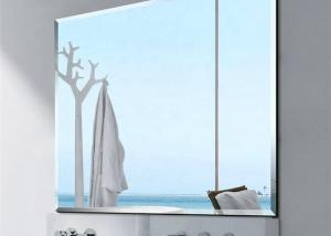 China Erosion Resistant Decorative Mirror Glass , Custom Cut Mirror Glass For Bathroom factory