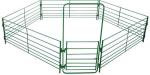 Pipe Railing Cattle Corral Panels , Portable Corral Panels With Black Green