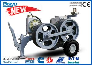 China 20 kn No Engine Tensioner Tension Stringing Equipment Speed Reducer German Rexroth 800mm Bull Wheel factory