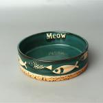 Dishwasher Safe White Ceramic Pet Water Bowl For Pets Feeding Dish