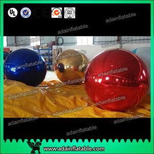 China 1m Inflatable Mirror Ball With Reflection Effect For Wedding Decoration factory