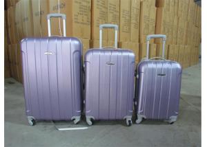China Colored Waterproof Luggage Set 4 Wheels ABS Hard Shell With Combination Lock factory