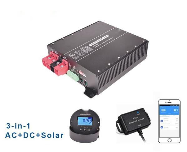 12V 30A Solar MPPT 250W 12V 20A Smart Battery Charger for RV Max Current 12A