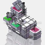 2500 kg/H Continuous Gas Fired Industrial Aluminum Melting Furnace , Aluminum