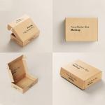 Recycled Brown Corrugated Paper Postage Gift Box For Wine