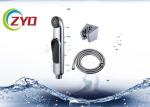 Horizontal Bathroom Bidet Spray Kit With 1.2m Hose Chrome Bracket Holder
