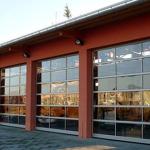 Wind Resistance Insulated Glass Garage Doors , Aluminum modern security
