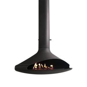 China Indoor Real Flame Roof Mounted Bio Ethanol Burner Suspended Hanging Fireplace factory