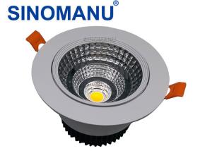 China 1200LM Black LED Recessed Downlights For Shopping Mall Aluminum Heat Sink factory
