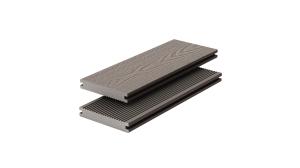 China No Crack Solid Composite Decking 135 X 23 Wood Plastic Composite Flooring Boards factory