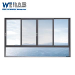 Aluminum Frame Sliding Windows Thermal Insulation System Hidden Tracks With