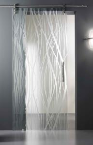 China Silkscreening Tempered Glass Door Frosted 5/16&quot; High Strength factory