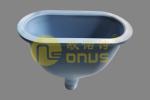 Epoxy resin cup counter top sinks 260*140*220mm for laboratory furniture