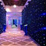 Decorative Star Curtain LED Lights Blue White For Wedding Disco Party Club Bar