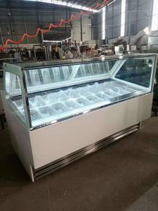 China White Commercial Freezer Glass Door Enabling 24 Hour Best Display Effects factory