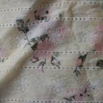 Waterproof Organic Cotton Fabric Weft Printed Embroidered 60S 105 Gsm