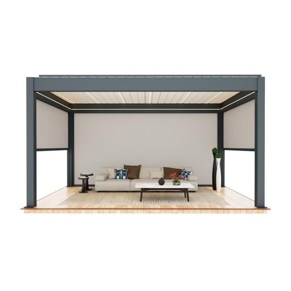 Aluminum Alloy Electric Louver Turning Pavilion Outdoor Pavilion With Stylish