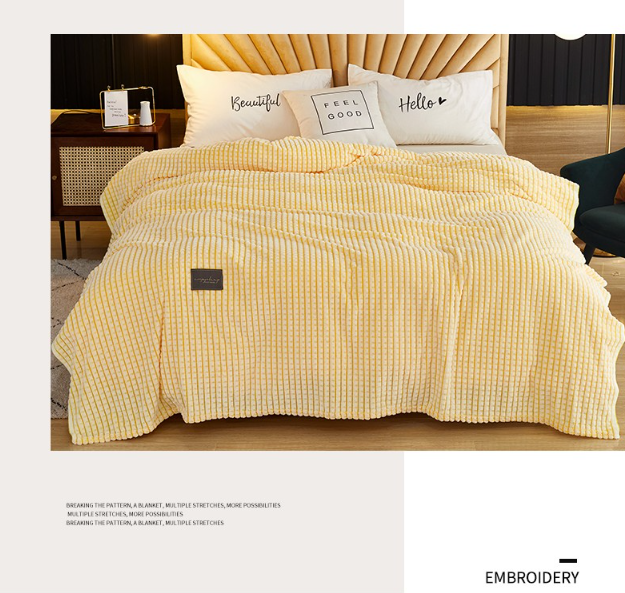 Nondisposable 2024 Magic Fleece Blanket Soft Thickened Skin Friendly Machine Washable