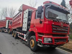 China 90ton Heavy Dump Truck 6x4 SHACMAN CNG Dump Truck Red F3000 6x4 380 EuroV factory