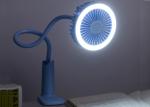 Sunflower clip lamp fan led light usb rechargable portable table fan with led