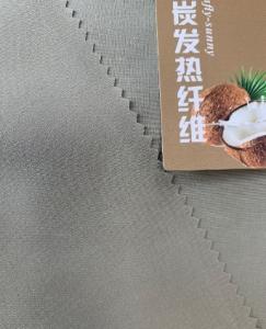 China 90% Polyester 10%Spandex Cocount carbon heating fiber four-sided elastic factory