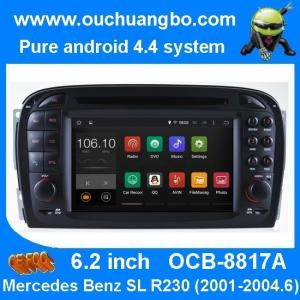 China Ouchuangbo Mercedes Benz SL R230multimedia stereo navi android 4.4 OS suport USB dual core factory