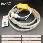 Outdoor LED Light Strip 110V 220V Double Rows White and Warm White Dual Color