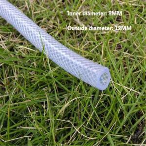 China Flexible Expandable Clear PVC Fiber Braided Reinforced Plastic Hose Water No Kink Garden pvc Hose For Gardening factory