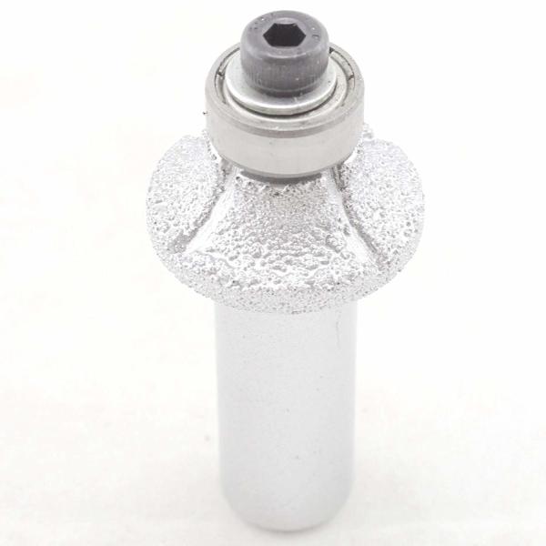 Diamond BRAZED Profile Wheel Router Bit Bullnose Coarse Grit 60 For Marble