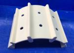 White Advanced Technical Ceramics , 99% Alumina Ceramic Wafer Boat Horizontal