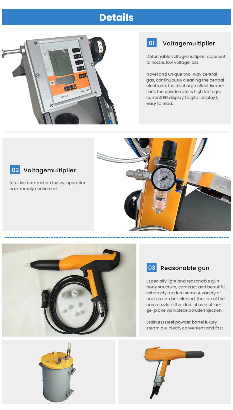 Gema Optiflex 2 B Electrostatic Powder Coating Equipment Perfect for Steel Substrates