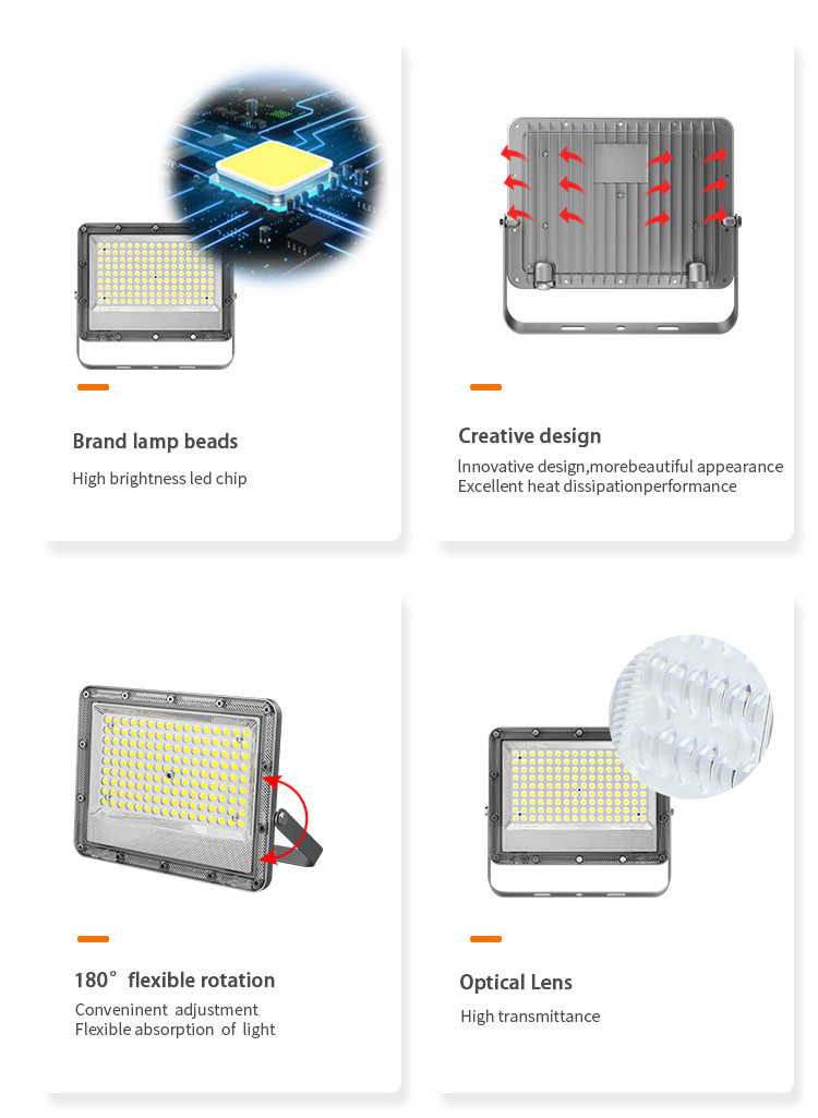 KCD Mini Long Distance 20w 50w 100w Motion Sensor RGB SMD New Design IP66 Outdoor Reflector LED Flood Light With Stand