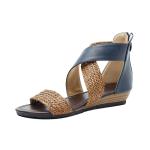 BS095 Ladies Shoes Ethnic Style Sandals Female Bohemian Style Braided Belt Wedge
