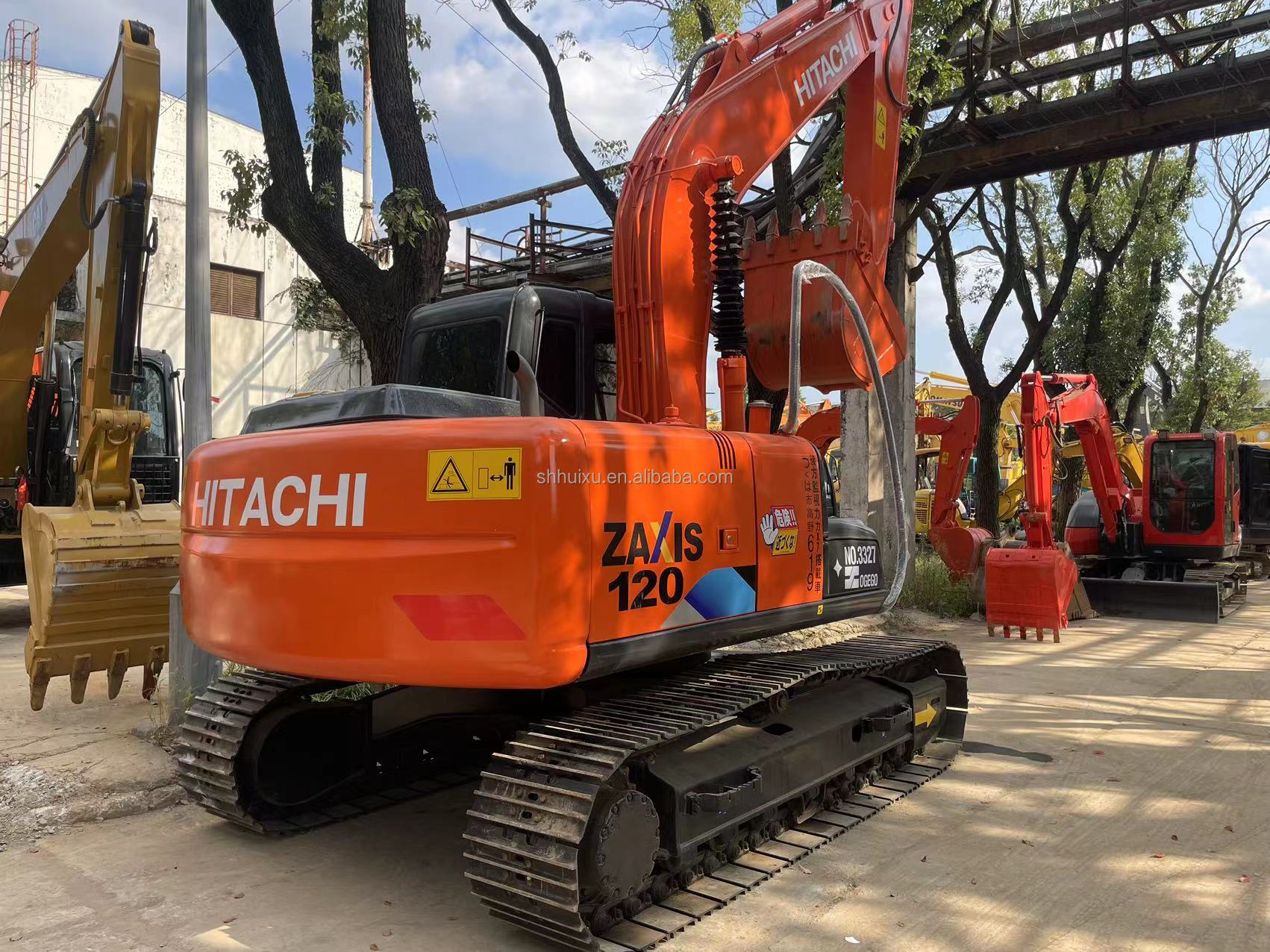 12000kg Zx120 Used Hitachi Excavator Second Hand With Original Paint 0.51m3