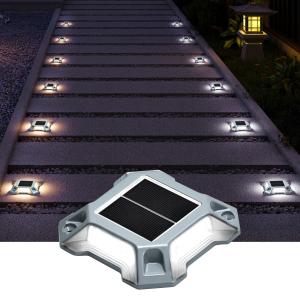China Pavement outdoor aluminium alloy led road studs mounting rail solar power garden decorative ground deck dock floor light factory