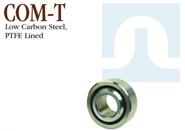 China Low Carbon Steel Ball Bearings , COM - T Series Metal Ball Bearings PTFE Lined factory