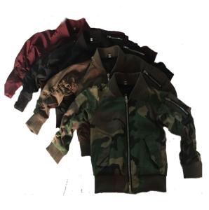 China 2019 Fashionable Nylon Childs Bomber Jacket , Kids Flight Jacket Long Sleeve factory