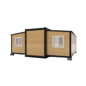 China 20ft Double-Wing Container House with EPS Sandwich Panel Roof and MGO Board Floor factory